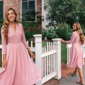 GAL MEETS GLAM Joy Button Front Velvet Dress Sz 6